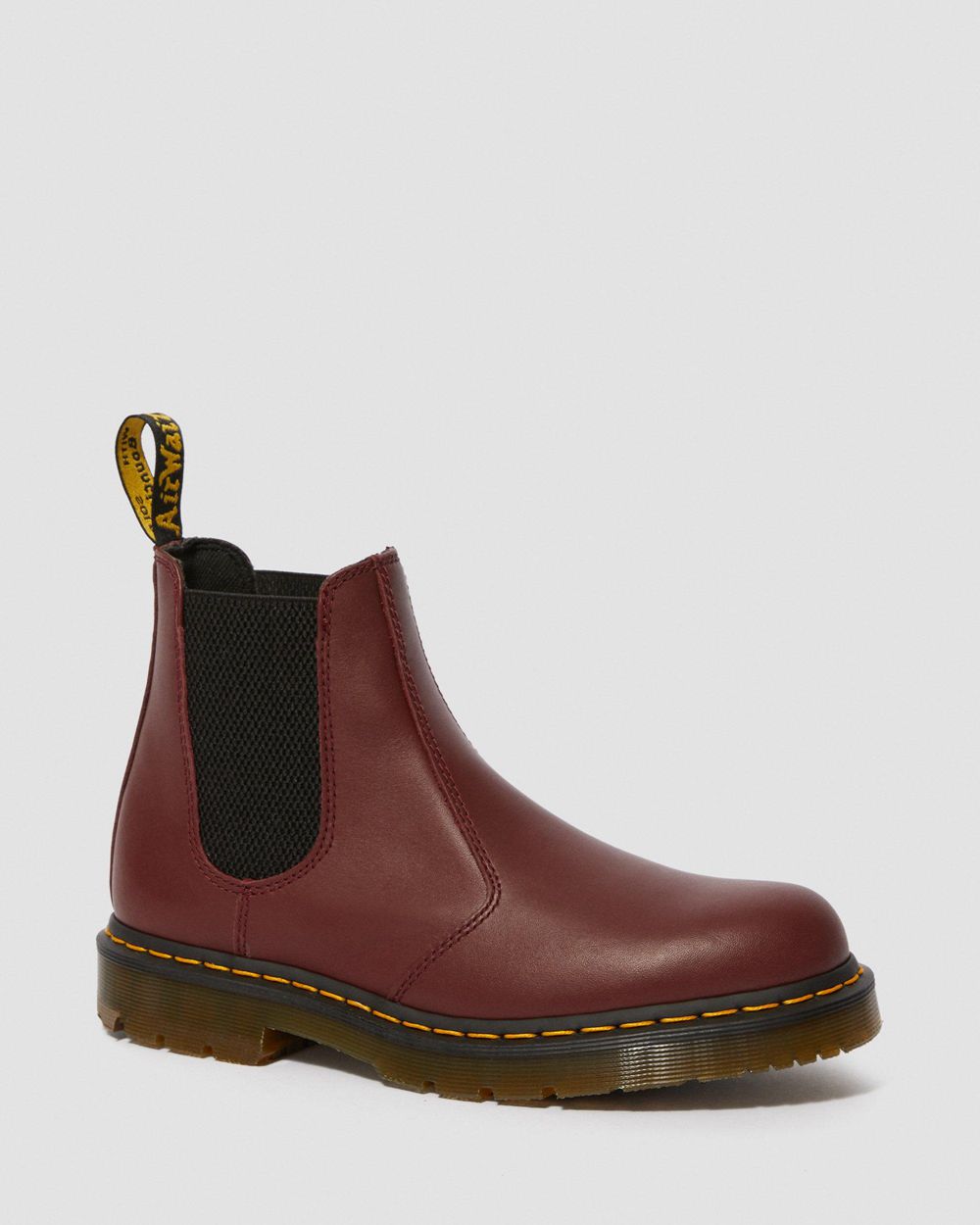 Dr Martens 2976 Slip Resistant Kožené Chelsea Boots Damske ( Červené ) SK 307-USQHKI